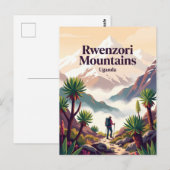 Rwenzori-Gebirge Uganda Postkarte (Vorne/Hinten)