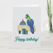 Rwenzori turaco Birthday  Karte (Vorderseite)