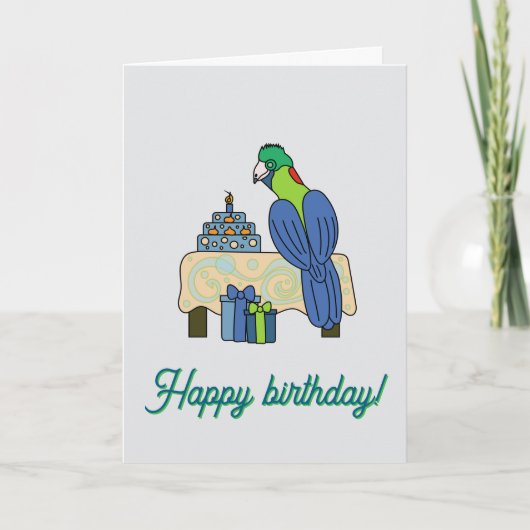 Rwenzori turaco Birthday Karte (Vorderseite)