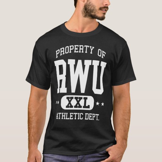 RWU Retro Athletic Property Dept T-Shirt (Vorderseite)