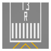 RWY-Schwellenwert 13R Poster (Vorderseite)