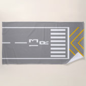 RWY-Schwellenwert 13R Strandtuch (Vorderseite)