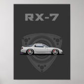 RX7 FD Rotationsmotor JDM-Auto Poster (Vorne)