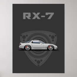 RX7 FD Rotationsmotor JDM-Auto Poster