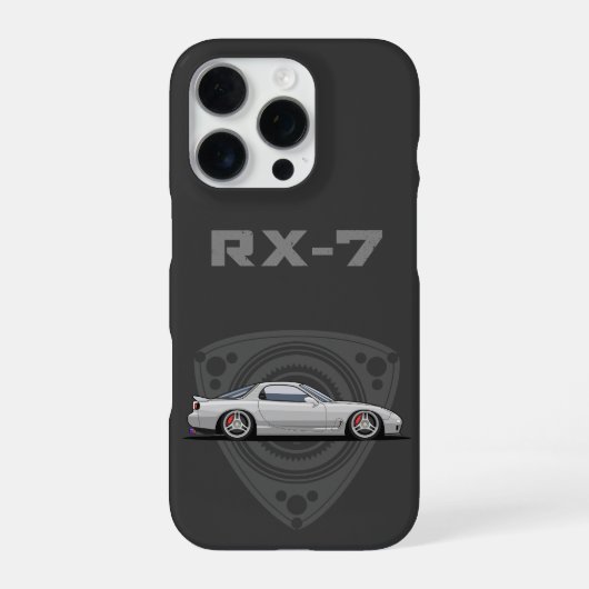 RX7 JDM car iPhone Hülle (Rückseite)