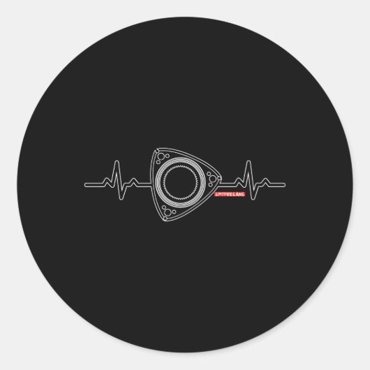 Rx8 Rx7 He Beat Dark Runder Aufkleber (Vorderseite)