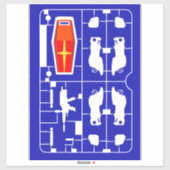 Rx-78 Gundam Gunpla Pampo Modell Runner Kit Strahl Aufkleber (Blatt)