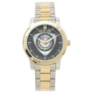 RX-8 Gold- und Silber-Tone-Uhr Armbanduhr