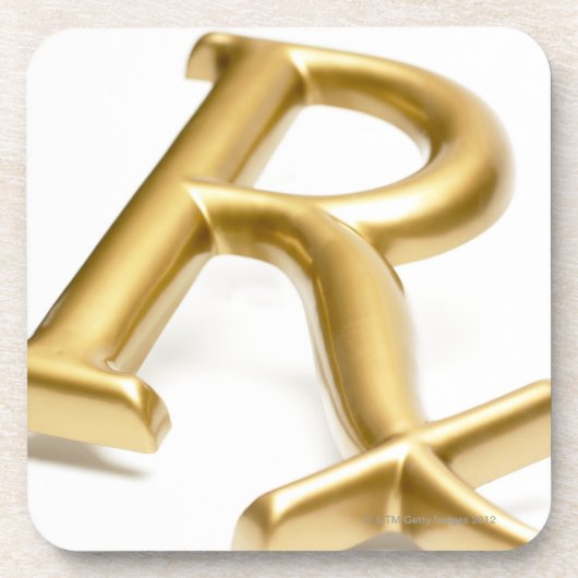 Rx Drogenzeichen Getränkeuntersetzer (Vorderseite)