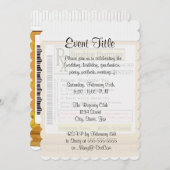 RX Funny Happiness Prescript Einladung (Vorne/Hinten)