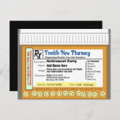 RX für den Spaß im Party der Altersvorsorge Postkarte (Vorne/Hinten)