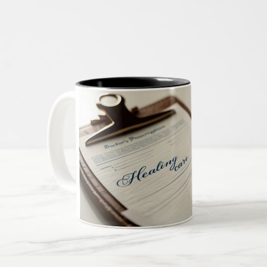 Rx für Kaffeeliebhaber: Verschreibung von Tasse mi (Vorderseite Links)