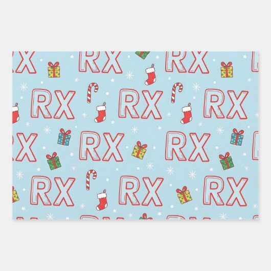 RX-Mas Pharmacy Christmas Geschenkpapier Set (Vorderseite 2)