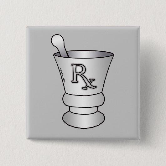 RX Mortar Pestle Square Button (Vorderseite)