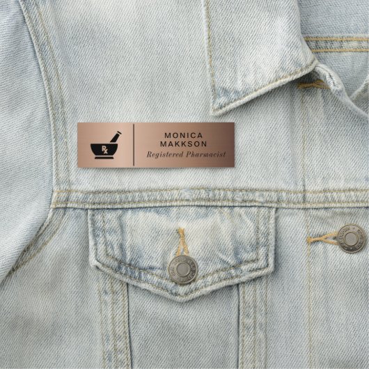 RX Pharmacy Logo Namensschild (Beispiel)