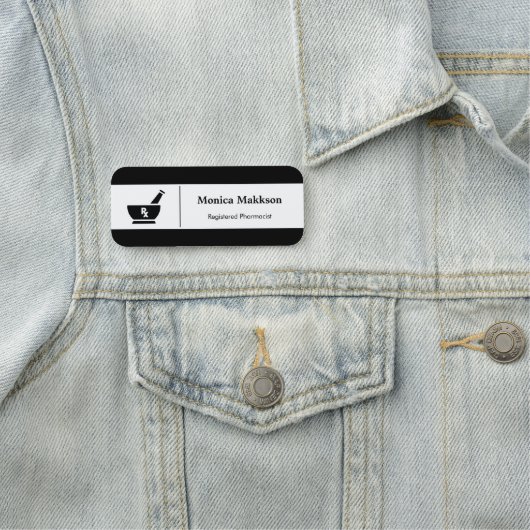 RX Pharmacy Logo Namensschild (Beispiel)