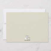 Rx Pharmacy School Foto Abschluss Einladung (Rückseite)