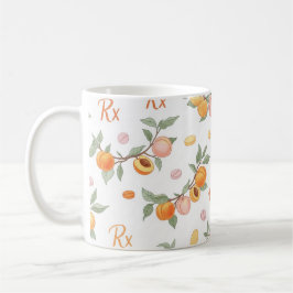 Rx Prescription Peach Pill Pattern Pharmacy Kaffeetasse