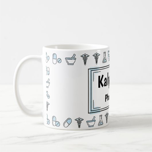 RX Style Personalized Pharmacist Mug Kaffeetasse (Links)