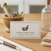 RX Symbol Pharmacy Chemist Company - Classic Linen Visitenkarte