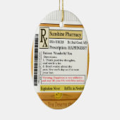 RX Verordnung für Glück Keramik Ornament (Rechts)