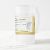 RX Verordnungs-Bier-Tasse CustomizeAbles Mattglas Bierglas (VorderseiteRechts)