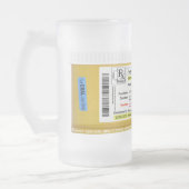 RX Verordnungs-Bier-Tasse CustomizeAbles Mattglas Bierglas (Links)