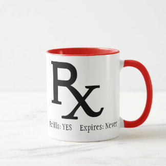 Rx Verordnungs-Kaffee-Tasse Tasse