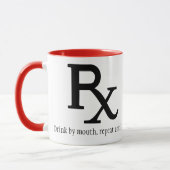 Rx Verordnungs-Kaffee-Tasse Tasse (Links)