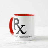 Rx Verordnungs-Kaffee-Tasse Tasse (Vorderseite Links)