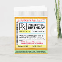 RX-Verschreibung für BIrthdays-Karte
