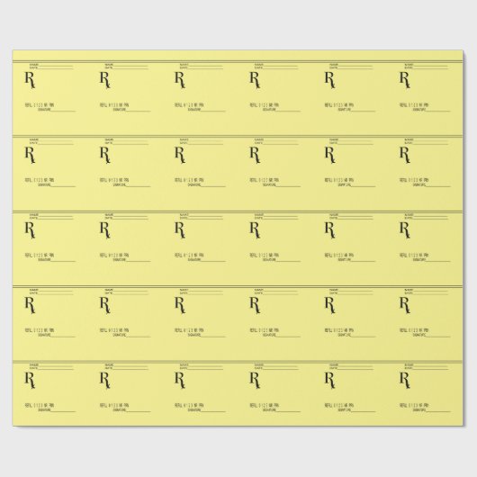 Rx Verschreibung Pad - Schreiben Sie Ihre eigene V Geschenkpapier (Flach)