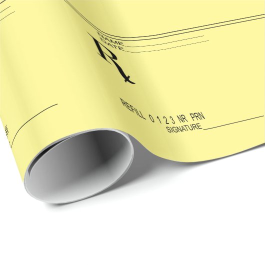 Rx Verschreibung Pad - Schreiben Sie Ihre eigene V Geschenkpapier (Rolleneckpunkt)