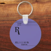 Rx Verschreibung Pad - Schreiben Sie Ihre eigene V Schlüsselanhänger (Vorderseite)