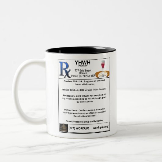 Rx-YHWH Zweifarbige Tasse (Links)