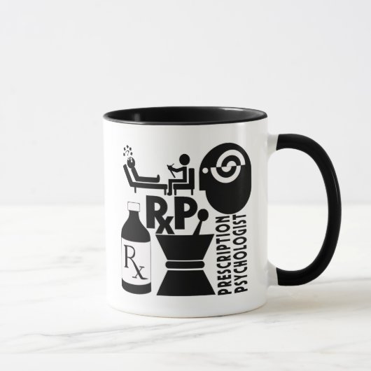 RxP LOGO Prescription Psychologe Tasse (Rechts)