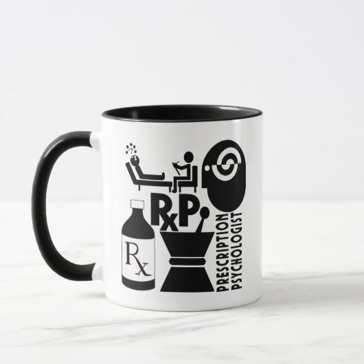 RxP LOGO Prescription Psychologe Tasse (Links)