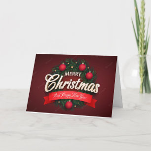 "RY CHRISTMAS/HAPPY NEW YEAR" KARTE