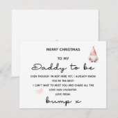RY CHRISTMAS ZU MEINEM DADDY, VON DER BUMP-KARTE Z (Vorne/Hinten)
