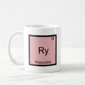 Ry - Rockabilly Funny Chemistry Element Symbol T-S Kaffeetasse (Links)