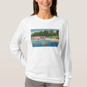 Ryalls Baden-Strand an der Saratoga See-Ansicht T-Shirt