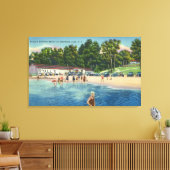 Ryalls Bathing Beach bei Saratoga Lake View Leinwanddruck (Insitu (Wohnzimmer))