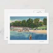 Ryalls Bathing Beach bei Saratoga Lake View Postkarte (Vorne/Hinten)