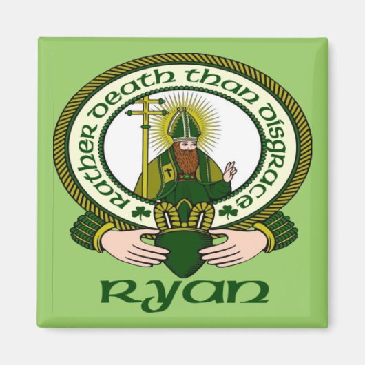 Ryan Clan Motto Magnet (Vorne)