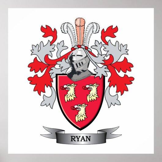 Ryan Coat of Arms Poster (Vorne)