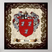 Ryan Coat of Arms Poster (Vorne)