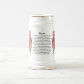 Ryan, der Ursprung, die Bedeutung und das Wappen Bierglas (Mittel)