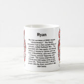 Ryan-Familien-Wappen Tasse (Mittel)