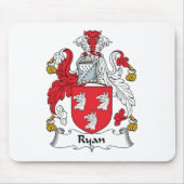 Ryan-Familienwappen Mousepad (Vorne)