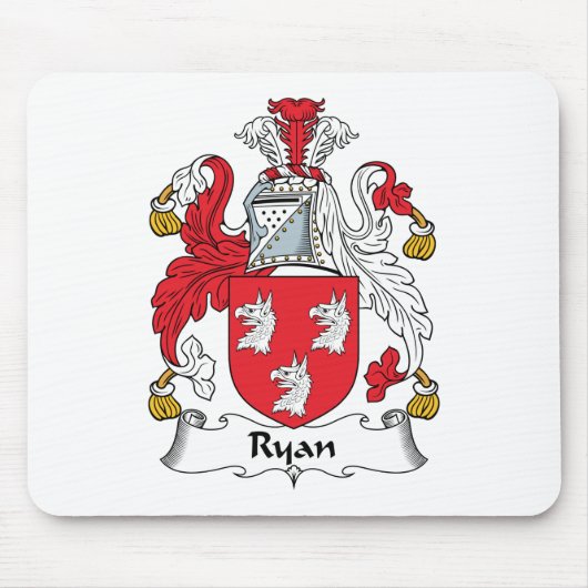 Ryan-Familienwappen Mousepad (Vorne)